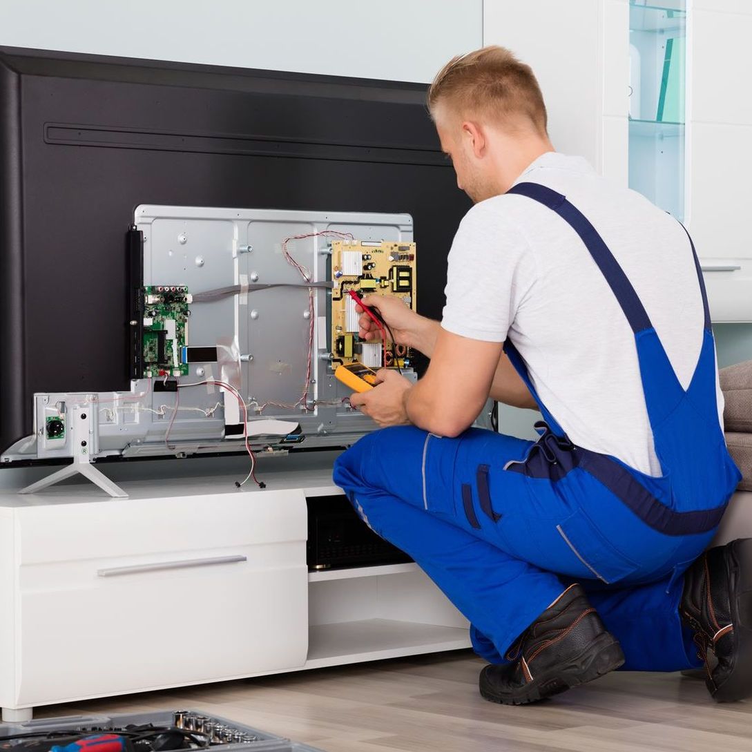 TV being repaired
