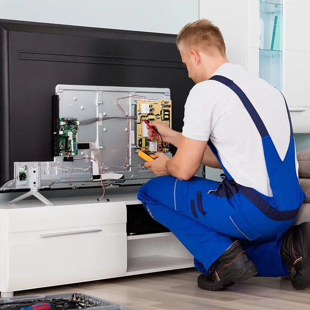 TV being repaired
